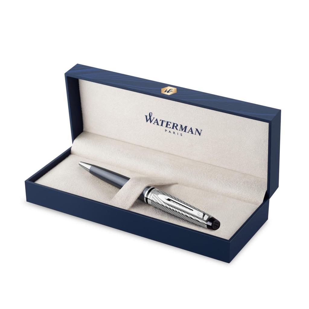 Waterman Шариковая ручка Expert Deluxe Stone Gray CT Fine Point Gift Box Оригинальный импортный продукт 2187508 на масляной основе