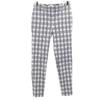 Check Pattern Stretch Pants White Women Used