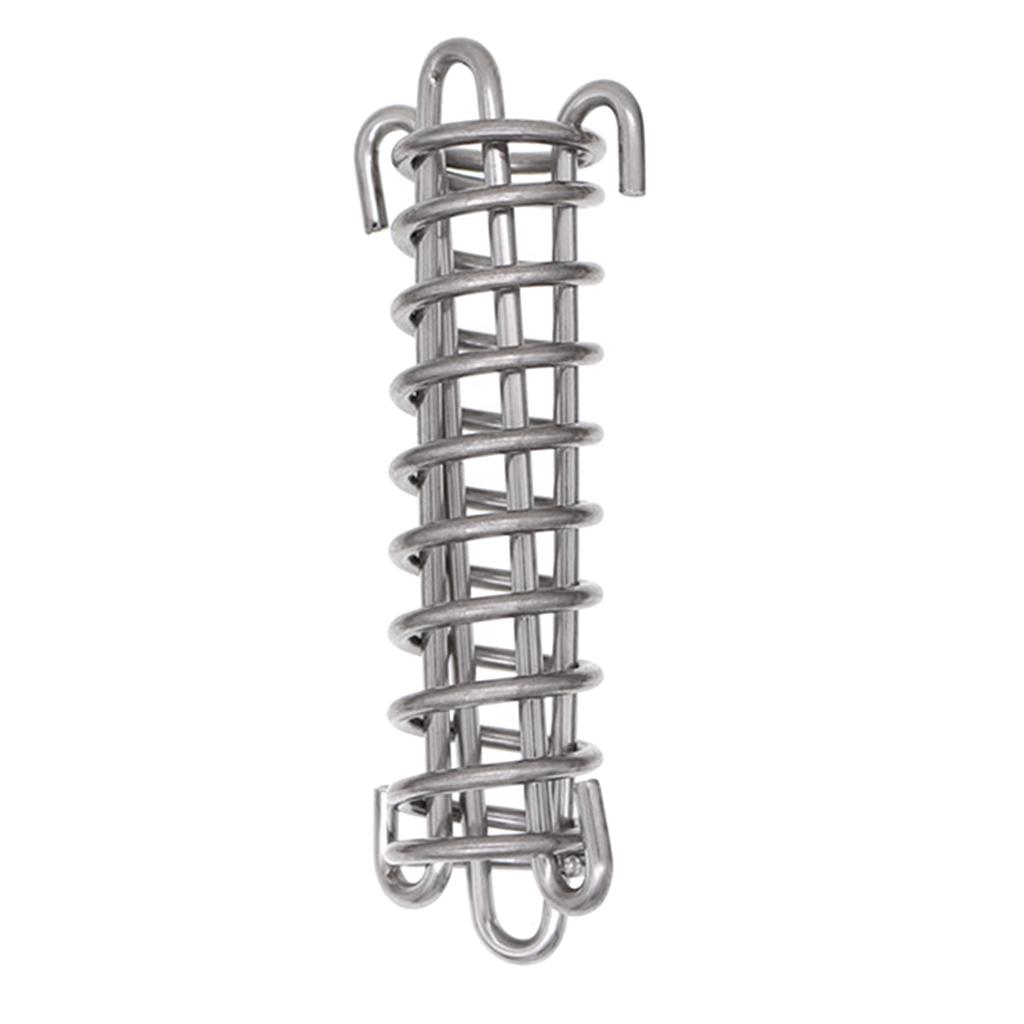 Металлический поводок для собаки с амортизирующей пружиной, устойчивая к жеванию собачья цепь, набор пружинных пряжек для кемпинговой палатки, пружинная пряжка для веранды