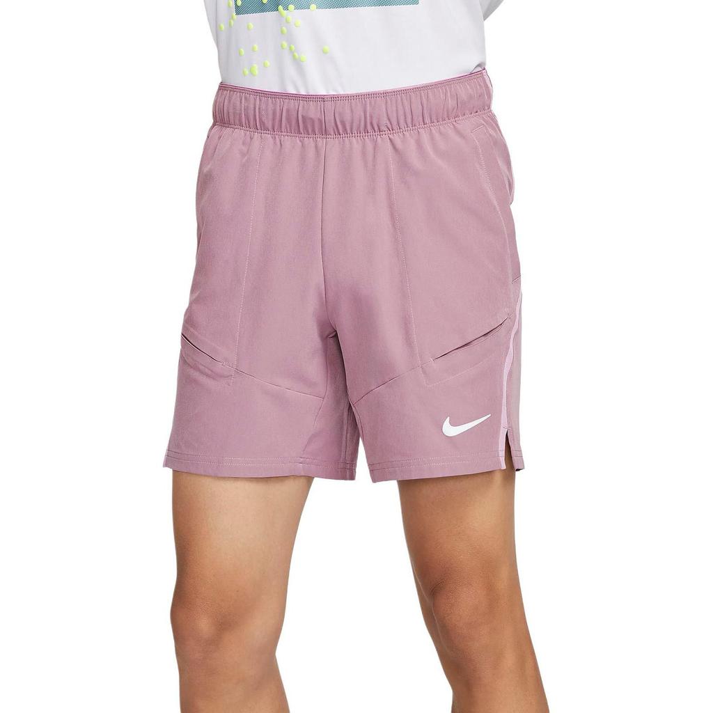Nike Court AdvantageDri Fit Теннисные штаны Мужские Серый Фиолетовый/Ярко-розовый/Белый FD5337-523