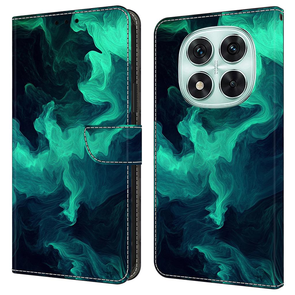 Для Xiaomi Redmi Note 14 Pro 4G Чехол Кошелек Подставка С Принтом Узор Искусственная Кожа Книжка Чехол для Телефона