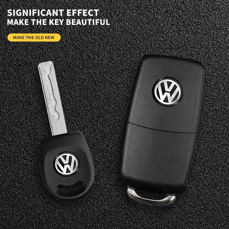 11mm Car Remote Key Logo Metal Emblem Stickers For Volkswagen VW GTI Polo Golf Passat Tiguan Touareg Taigo Caddy Jetta Beetle zr5