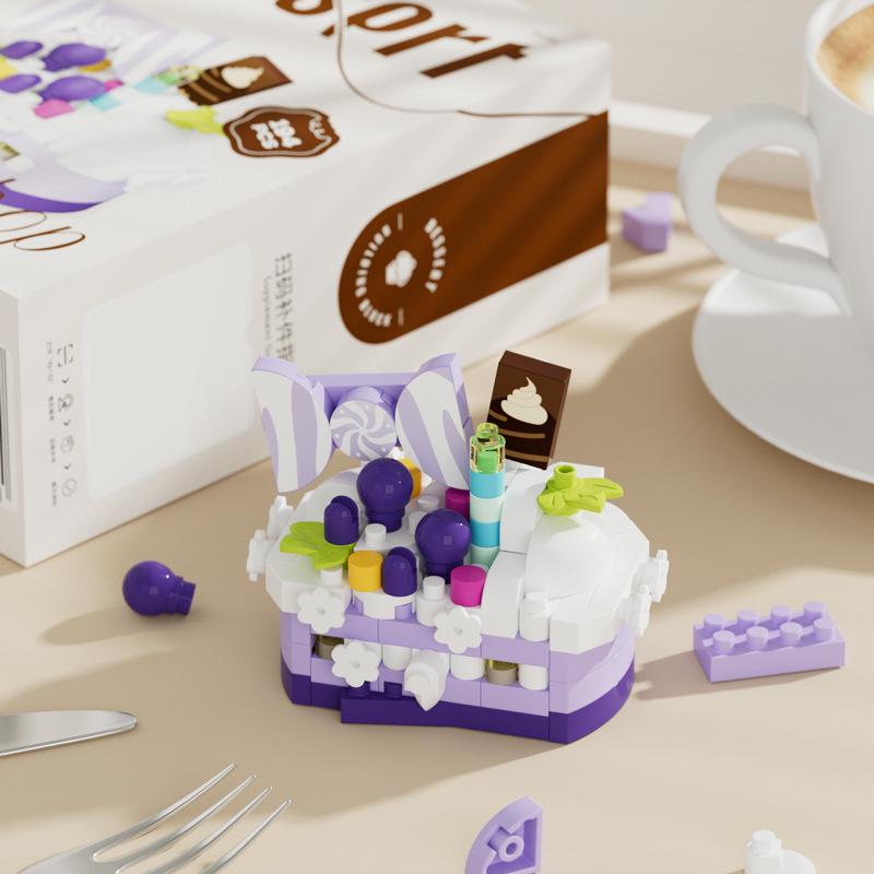 Совместимый с Lego набор для сборки торта на день рождения: Игрушка Рулет для детей - Идеальный подарок на 1 июня