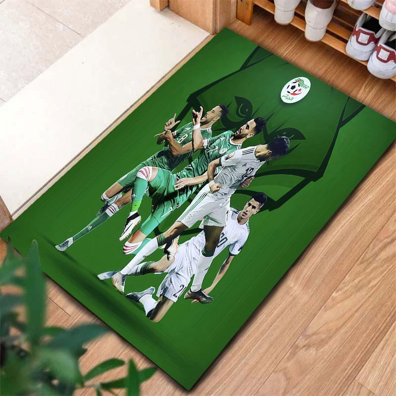 Algeria National Football Carpet Rug for Living Room Bedroom Home Sofa Decoration,Kids play Non-slip Floor Mat
