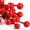 10Pcs Red Berries Stems Red Berry Artificia Flowers  Craft Holiday Decor