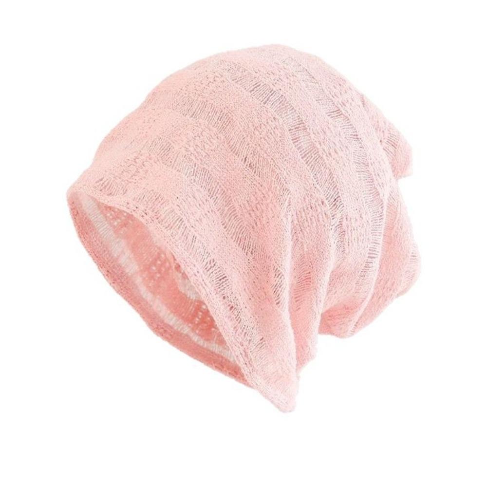Hollow Beanies Hat Breathable Sunscreen Cap Fashion Knitted Hat Apparel Accessories
