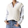 Women's Spring And Fall New V-neck Vest Machine Knitting Sweater Vests
