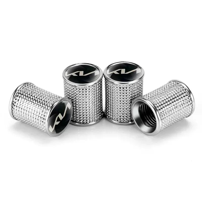 4pcs Car Wheel Tire Valve Stem Caps Rim Sticker for KIA Rio K3 K5 K9 Ceed Cerato Pegas Sorento Soul Sportage Morning Accessories YO7