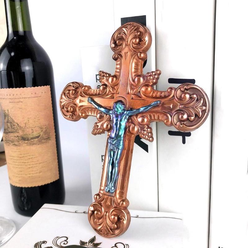 Силиконовые формы для украшений в форме креста, силиконовые формы для рукоделия, настенные украшения, силиконовый материал