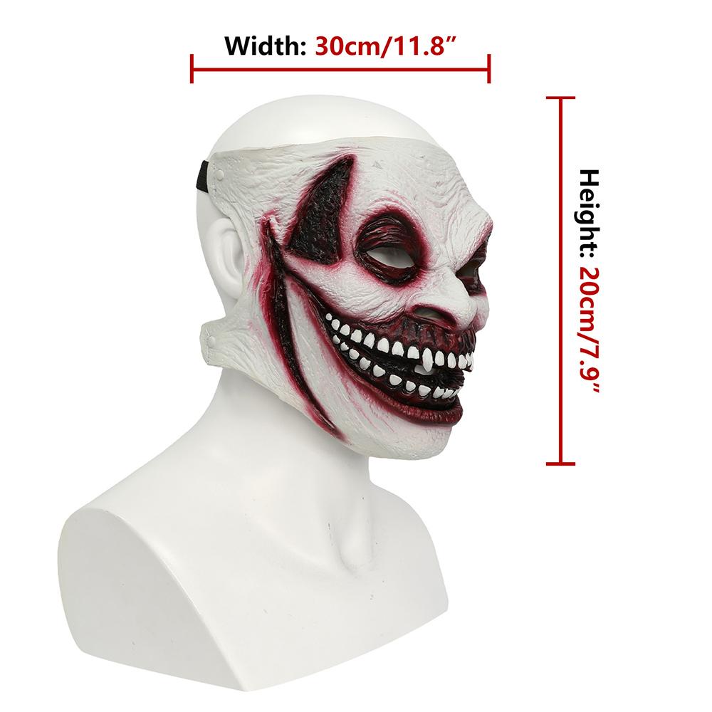 The Fiend Latex Mask Scary Realistic Demon Mask for Halloween Cosplay Props