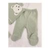 Baby Boy Teddy Bear Detailed 3-piece Hospital Discharge Set Newborn Outfit 0-3 Months 50-56cm Organic Cotton
