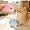 Игрушка для кошек со звуком шуршания Милая форма кошки Кикер-игрушка для котят Интерактивная плюшевая кикер-игрушка для кошек Снимает скуку для домашних кошек Развлечение Стимулирует котенка