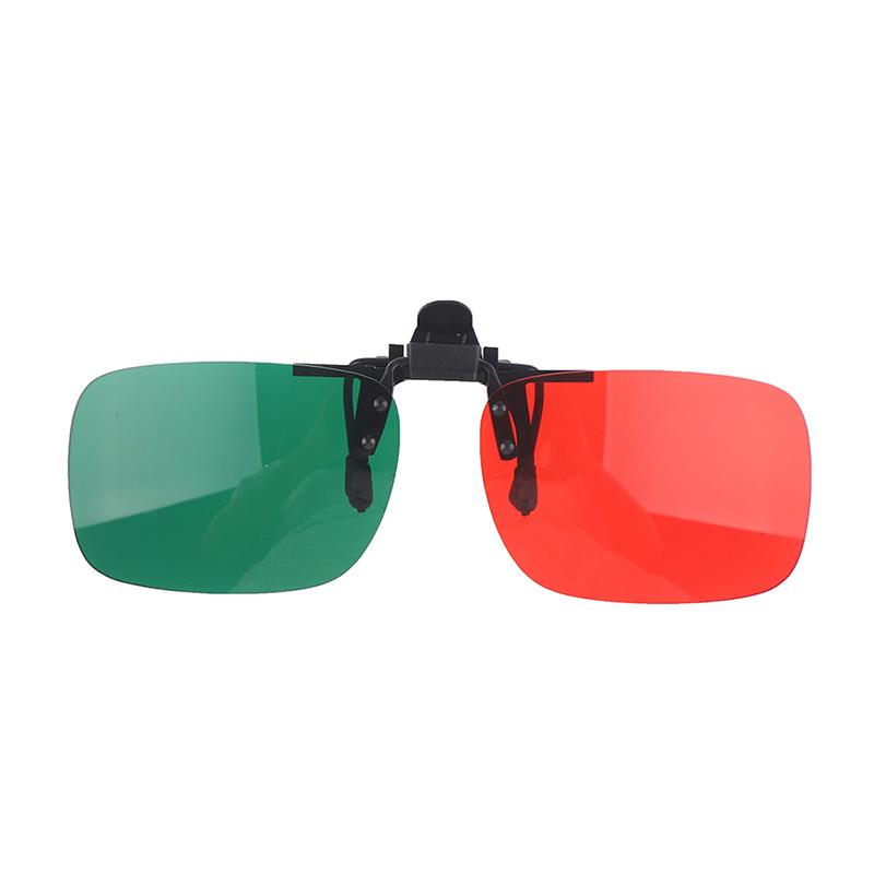 1X Kids Foldable Clip Amblyopia Corrective Glasses Red Green Color Squint Blind