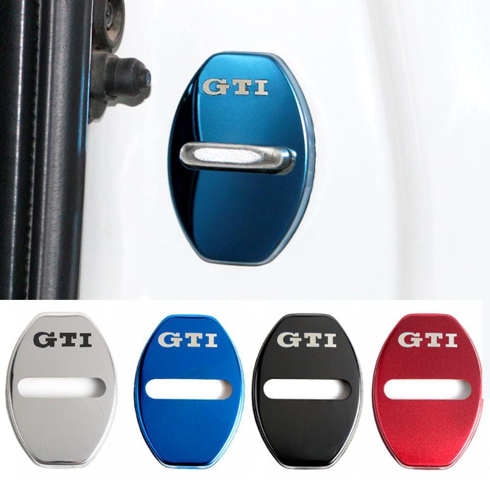 4шт автомобильный дверной замок защитная крышка дверной замок наклейка