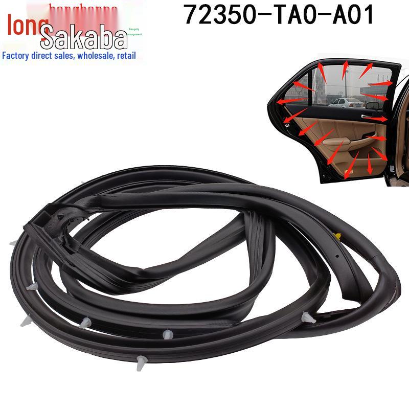 Honda Accord 08-13 Door Window Sealing Rubber Strips (72310-TA0-A01, 72350-TA0-A01)