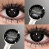 Eyeshare 2 шт. Контактные линзы серии Black для глаз Серые зрачки Натуральные Softlens Корейские линзы Большие глаза На год использования