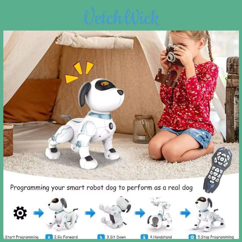 Exciting Remote Control Dog Robot With Programming Features For Childrens Play