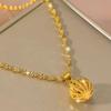 1pc Fashion Copper Hollow Out Ball Pendant Necklace For Women For Daily Decoration