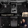 Двухслойные коврики для ног «Звездное небо» для Changan CS35 PLUS - Полное покрытие, Легко чистить, Без запаха.