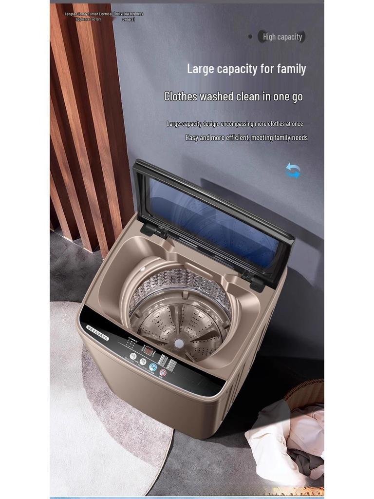 20 Полностью автоматическая стиральная машина, вместимость 12/15 кг, идеально подходит для больших домов, общежитий и съемного жилья, с функцией стирки и сушки.