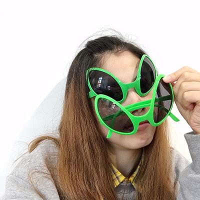 Забавные очки в виде костюма пришельца, радужные линзы, солнцезащитные очки, реквизит для вечеринки в честь Хэллоуина, аксессуары для взрослых и детей, очки
