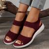 Fashion Women Summer Fashion Sandals  Mesh Casual Fish Mouth Sports Sandals Large Size Flying Woven Flat Shoes Sandalias Mujer