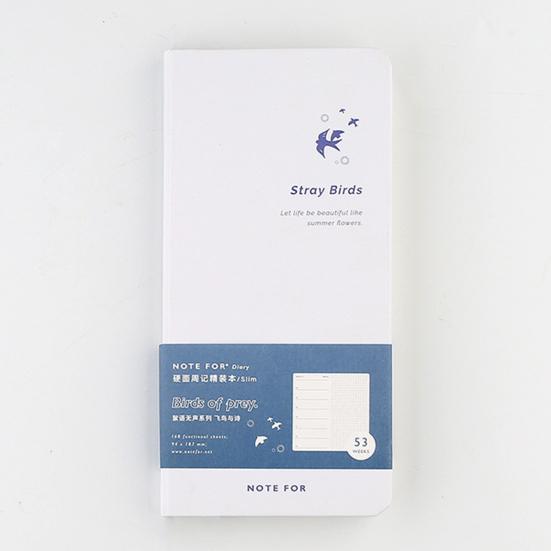 Еженедельный планировщик, 84 листа, 168 страниц, в твердом переплете, тонкий портативный, прямоугольный, с принтом «Горный лес», записная книжка, студенческие принадлежности