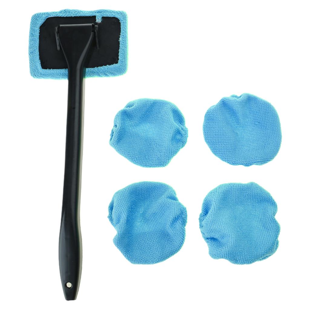 Car Window Cleaner Brush Kit Windshield Cleaning Wash Tool Inside Interior Auto Glass Wiper with Long Handle