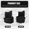 Car Organizer Storage Between Seats, Nappa Leather Front Seat Storage Bag with Tissue Holder, Automotive Console Hanging Net Pocket Handbag Holder