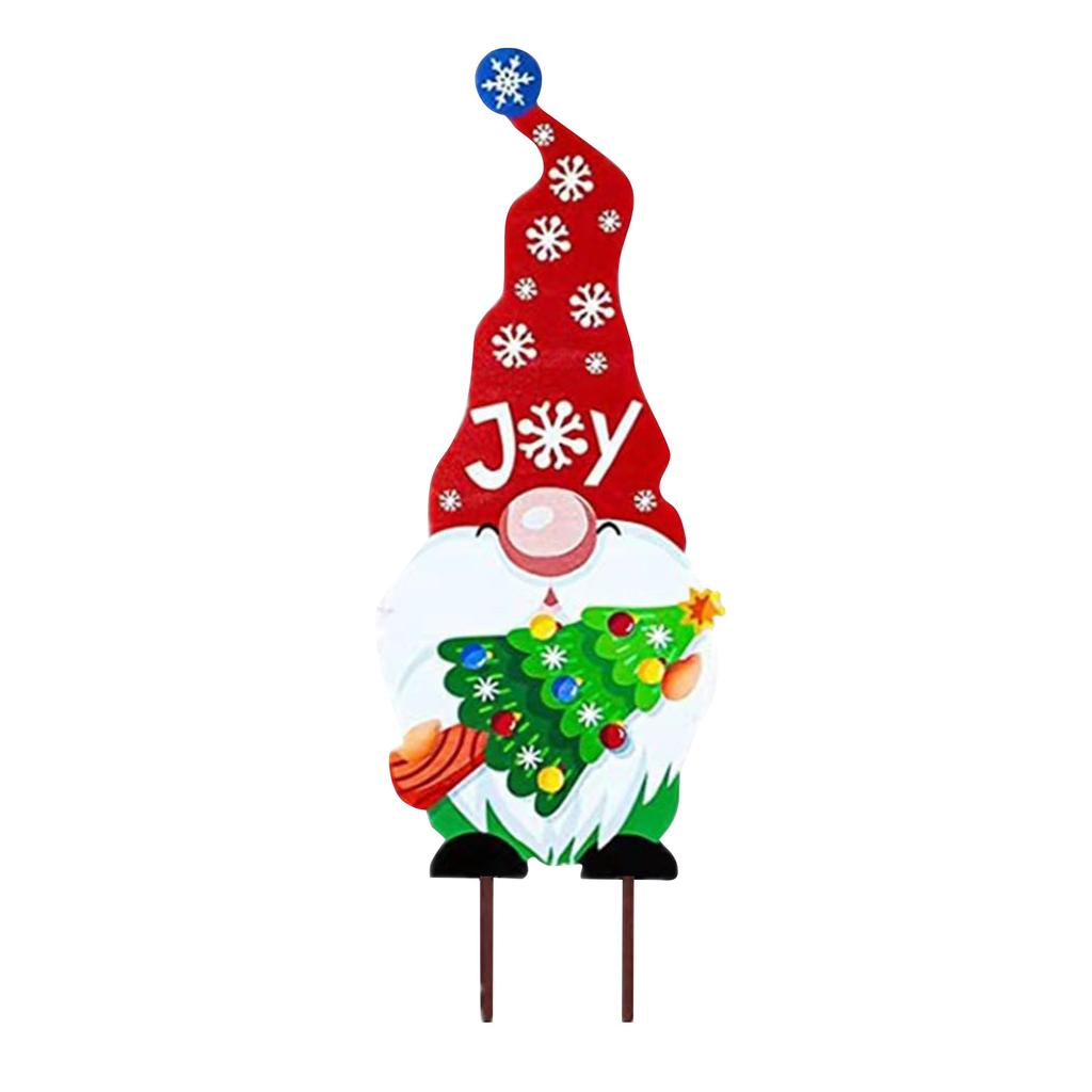 Merry Christmas Yard Stake Sign Decoration Snowman  Garden Stake Holiday Outdoor Wedding Christmas Decoration Navidad