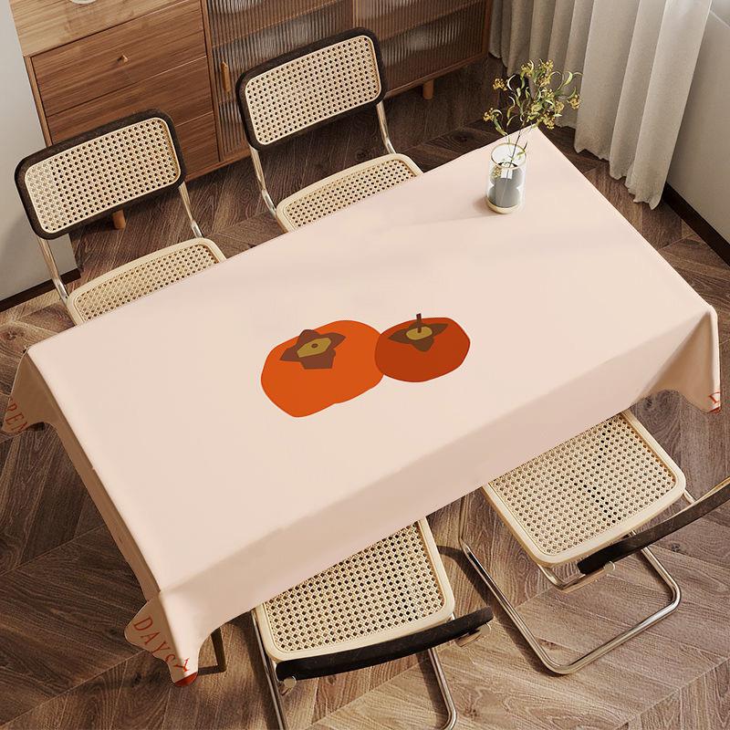 Good Luck Persimmon Flannel Tablecloth Persimmon Ruyi Good Persimmon Double Home Living Room Dining Table Coffee Table Dormitory Table Tablecloth