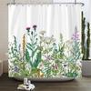 Cactus Shower Curtains Waterproof Polyester Fabric Shower Curtains Tropical Plants Bathroom Screen Curtain Home Decor 180X180cm