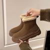 Fur Snow Boots Women's Winter Thick-soled Plush Short Boots New Warm Lamb Wool Cotton Shoes