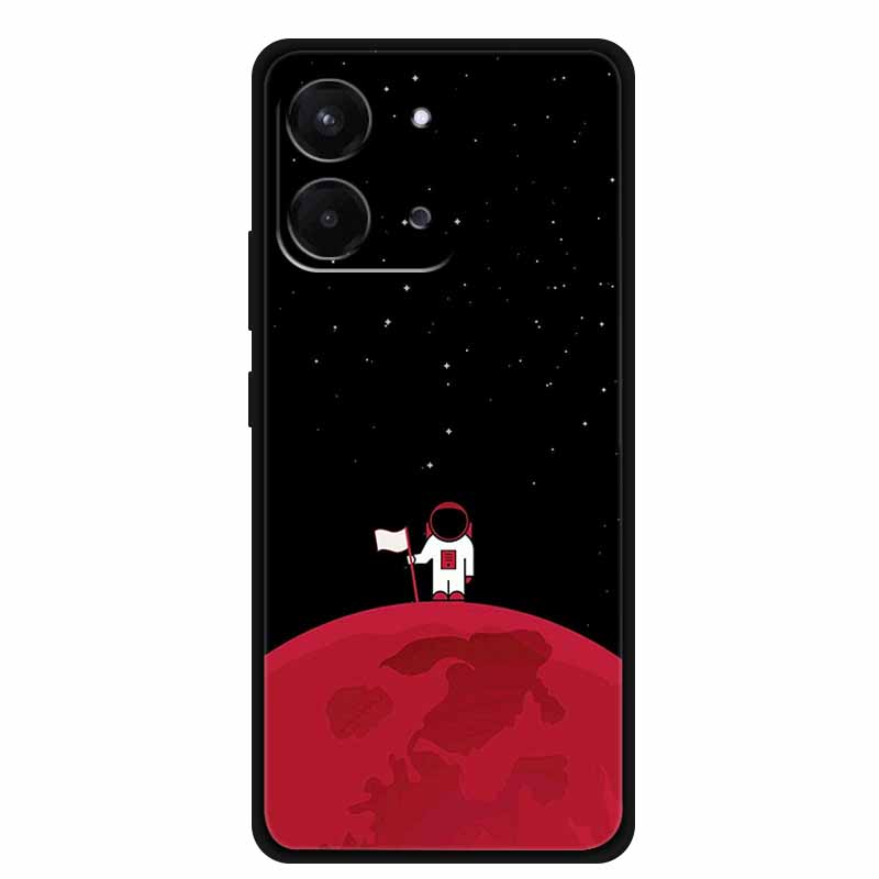 Для Redmi 15C 5G Чехол Роскошный Мягкий ТПУ Чехол для Телефона на Xiaomi Redmi 15C Геометрический Рисунок Ударопрочный Чехол Силиконовый Противоскользящий Чехол