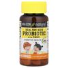 Healthy Children's Probiotics with Dietary Fiber, Chewable Tablets 60