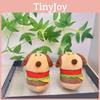 Plush Creative Adorable Hamburger Dog Keychain Cute Stuffed Toy Keyring Students For