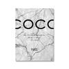 Fashion Coco Quotes Poster Print Woman Perfume Wall Art Canvas Painting Black White Pictures For Living Room Home Decoration