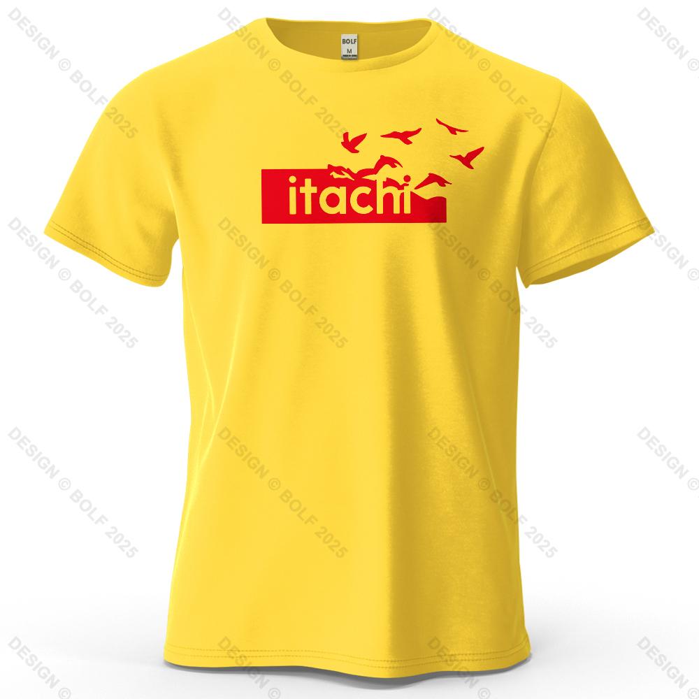 Bo Itachi Printed Short Sleeved Tshirt 100 Pure Cotton Minimalist Street Printed Top For Womens Summer Casual Streetwear