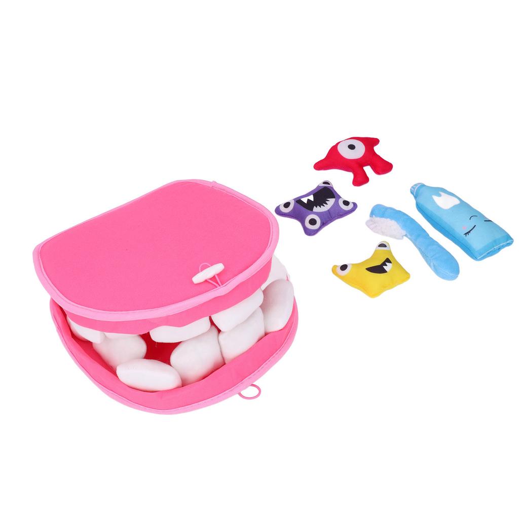 Мягкие игрушки для зубов из полипропиленового хлопка, обучающие чистке зубов для детей раннего возраста, развивающие игрушки для ухода за полостью рта