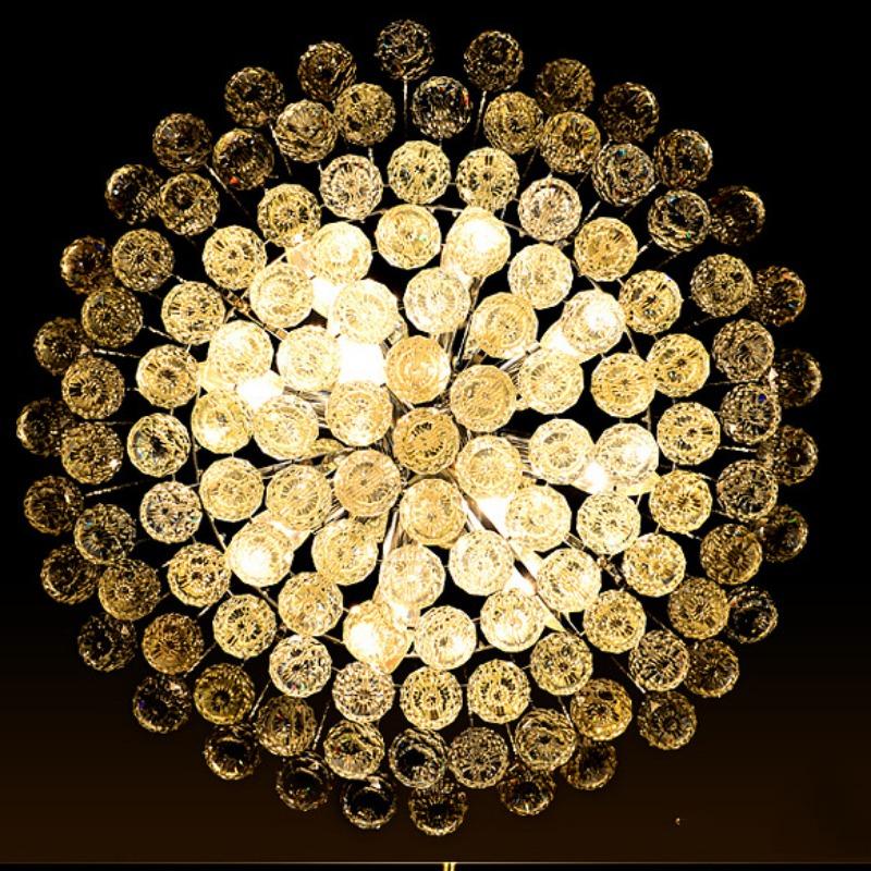 Led Crystal Lamp Cozy Bedroom Lamp European-style Living Room Chandelier Romantic Dining Room Lamp Study Lamp