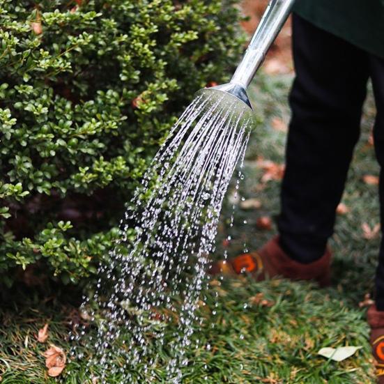 5/7/10/15 л Лейка из нержавеющей стали для цветов Большой вместимости Легкая металлическая лейка с длинным носиком Садовая лейка для цветов