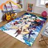 Cartoon Adventure Game Wallpaper carpet3D Print Genshin Impact Floor Mat Living Room Carpet Soft Flannel Play
