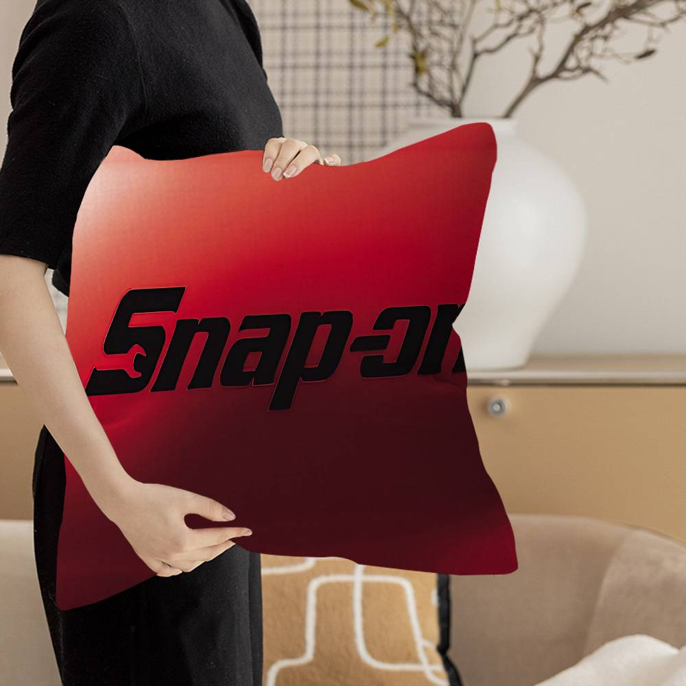 S-Snap On Logo Pillow Cushion Cover Pillowcase Living Room Sofa Home Decor