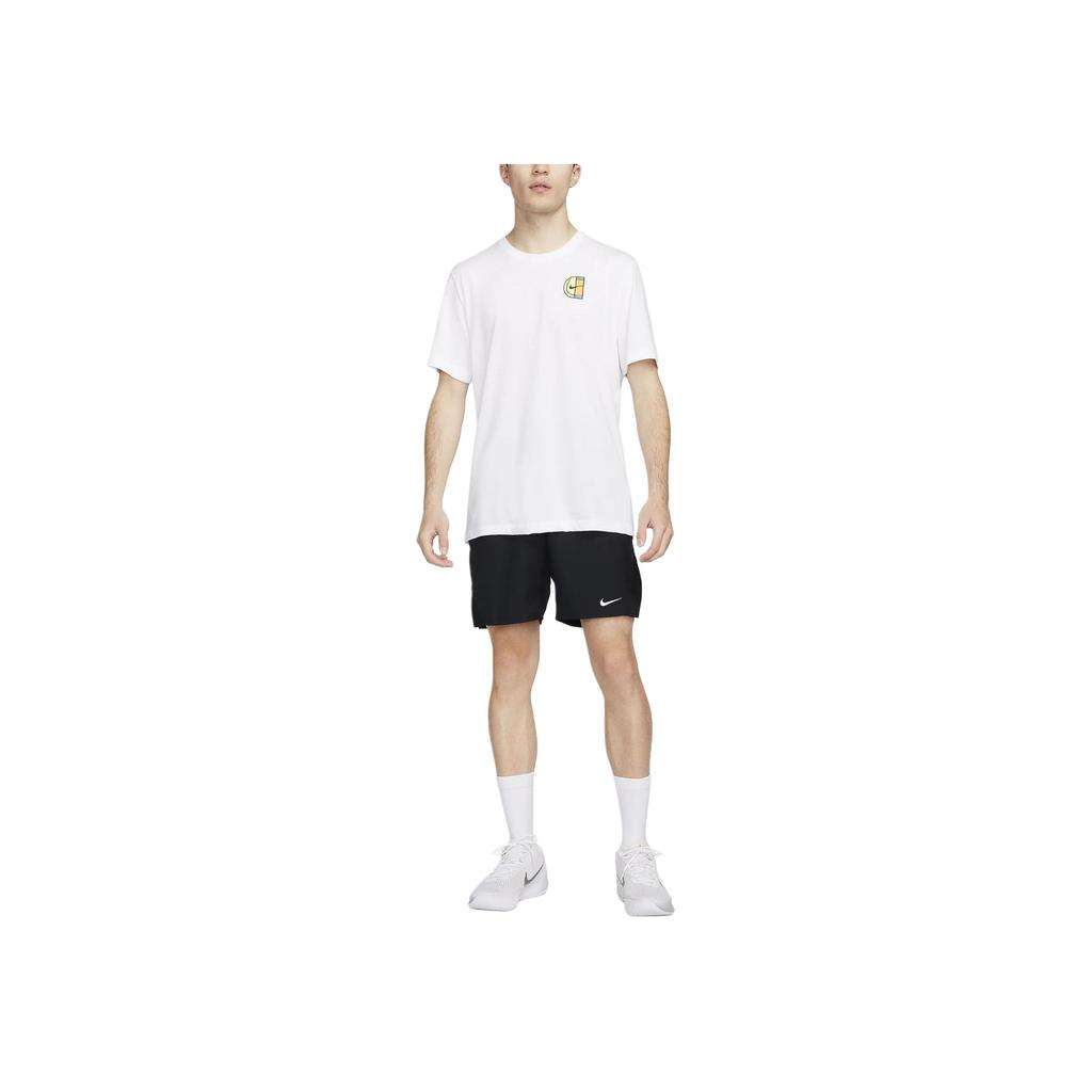 Nike Мужские повседневные однотонные спортивные шорты Court Victory, черные FD5385-010