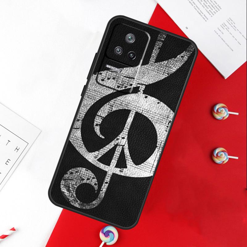 Чехол с нотами для Xiaomi 15 Ultra 13 14 11T 12T 13T 14T Pro POCO X7 Pro X3 X5 X6 M6 F5 F6 Pro