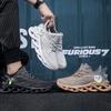 Casual Sports Shoes Men's Breathable Fly Woven Oversize Shoes Running Shoes