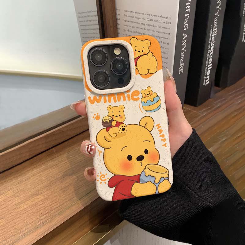 Мультяшный Винни-Пух Яблоко 11/11promax чехол для мобильного телефона iPhone11 милый 11 всесторонний 11 пшеничная оболочка xr