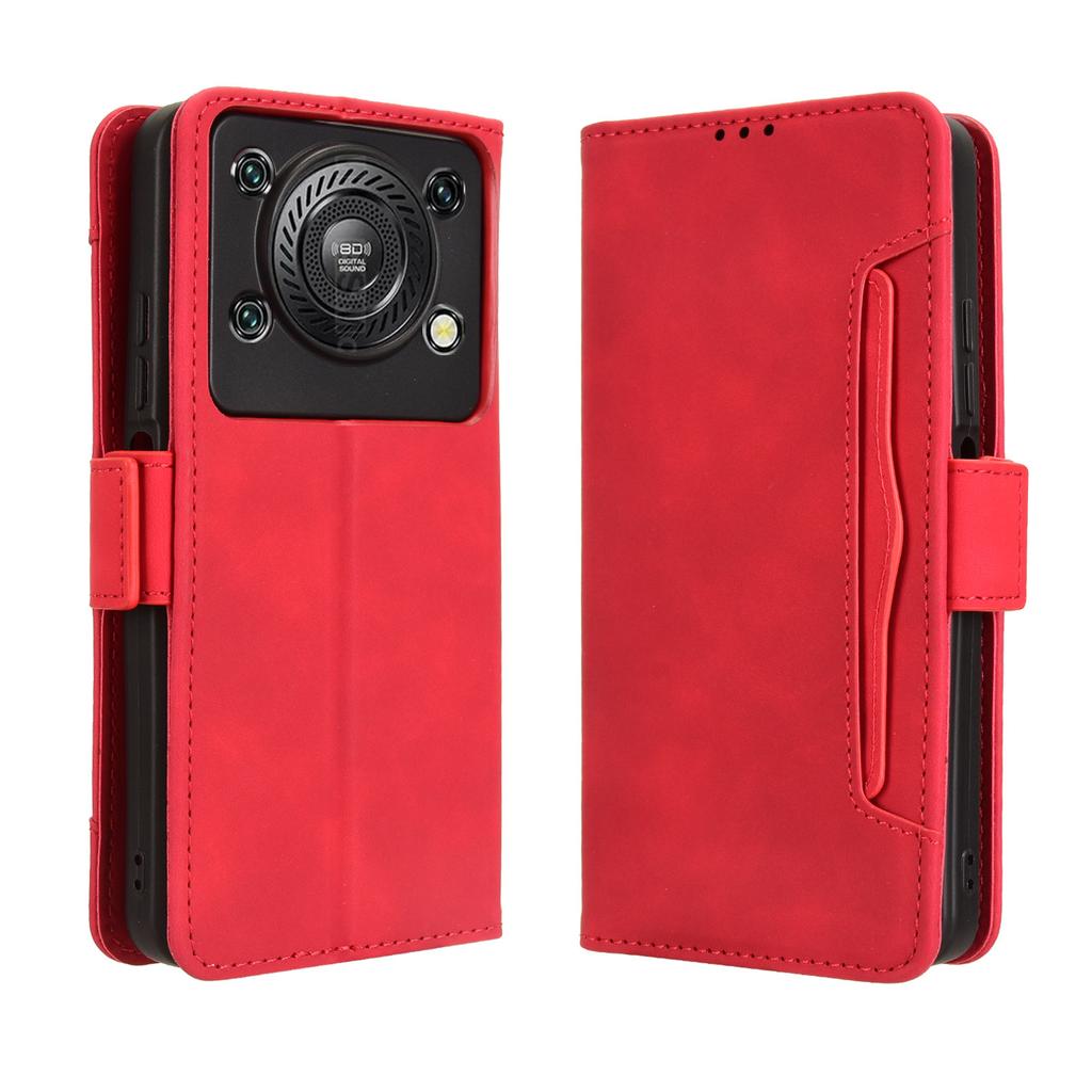 Для Oukitel C60 Pro/Oukitel C60 Кожаный чехол Чехол-кошелек для телефона с несколькими отделениями для карт