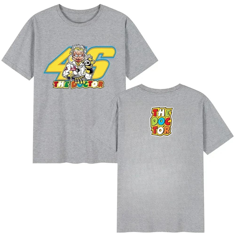 Unisex T Shirt Casual Moto GP The Doctor Motorcycle Race Sportor Rossi Tshirt 2026 Summer Short Sleeves Top pure Cotton Cool Tee