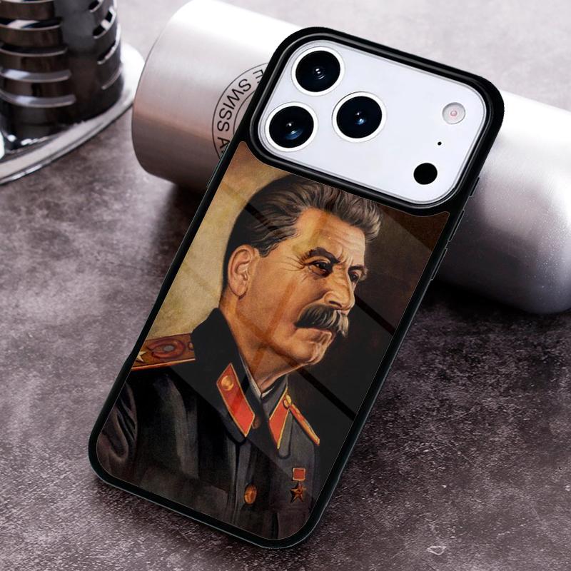 USSR CCCP Stalin Phone Case For iPhone 17,16e,15,14,13,12,11,Mini,Pro,MAX soft Silicone Cover